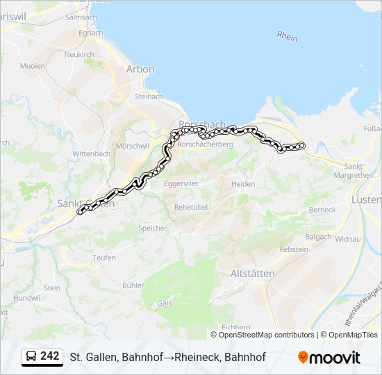 242 Bus Line Map