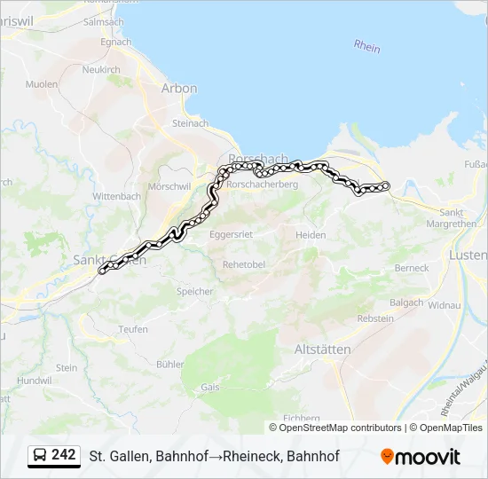 242 Bus Line Map
