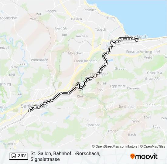 242 Bus Line Map