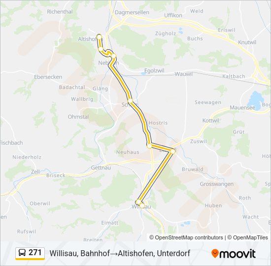 271 Bus Line Map