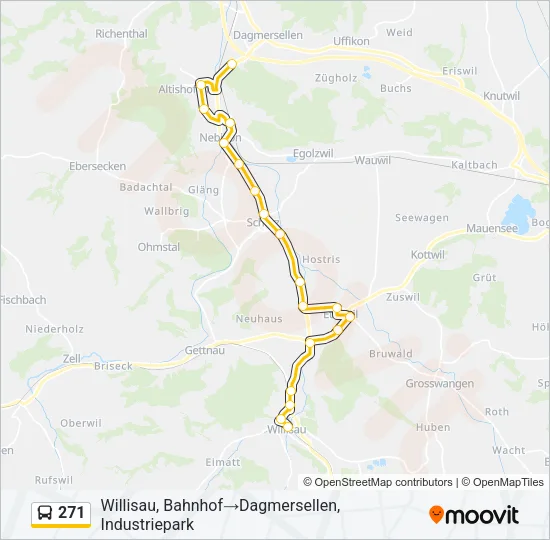 271 Bus Line Map