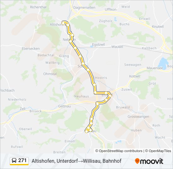 271 Bus Line Map