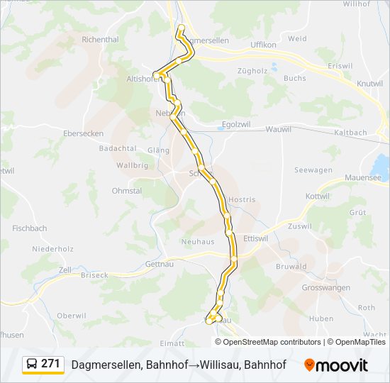 271 Bus Line Map