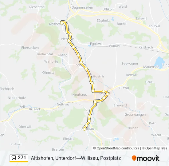 271 Bus Line Map