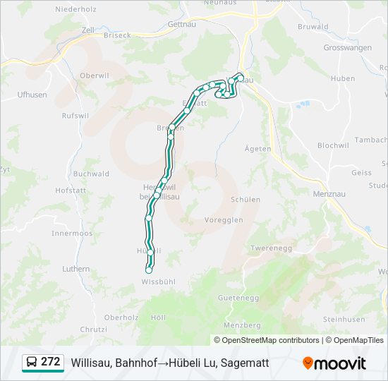 272 Bus Line Map