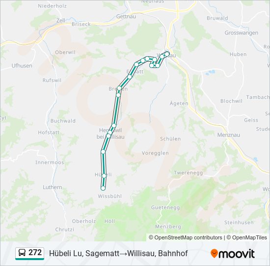 272 bus Line Map