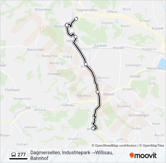 277 Bus Line Map