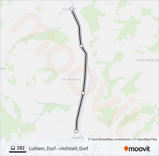 282 Bus Line Map