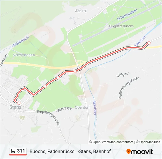 311 Bus Line Map