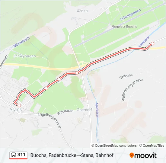 311 Bus Line Map