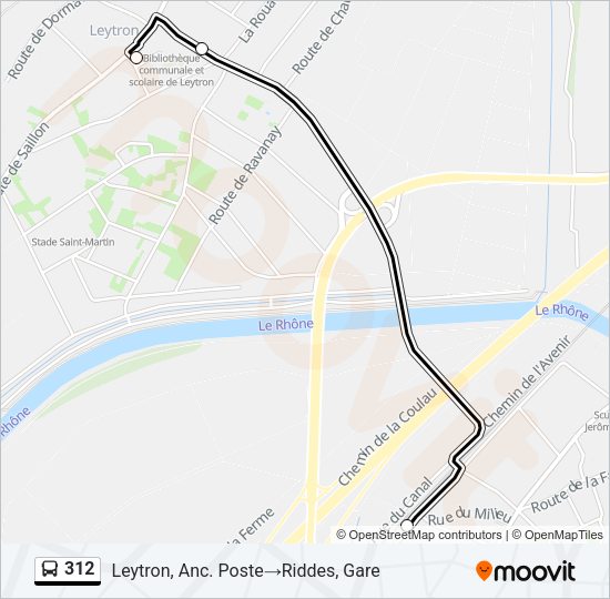 312 Bus Line Map