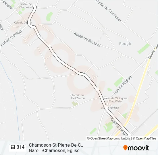 314 Bus Line Map