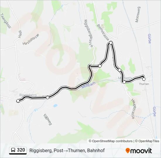 320 Bus Line Map