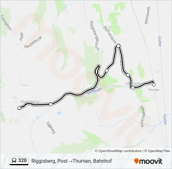 320 Bus Line Map