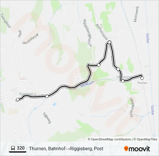 320 Bus Line Map
