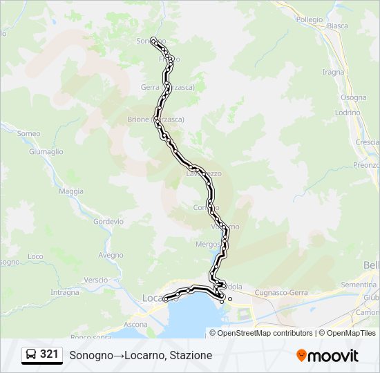321 Bus Line Map