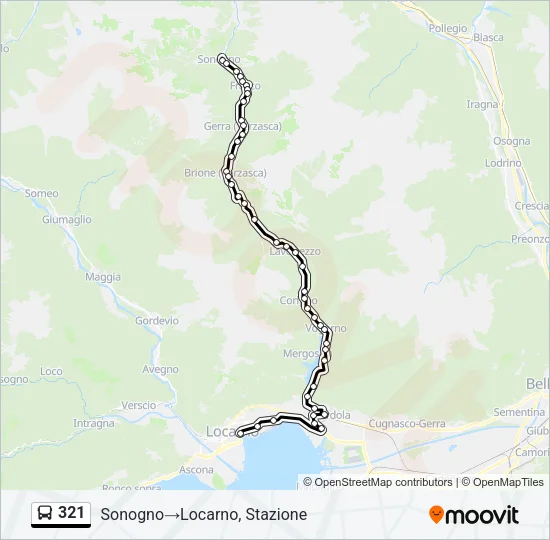 321 Bus Line Map