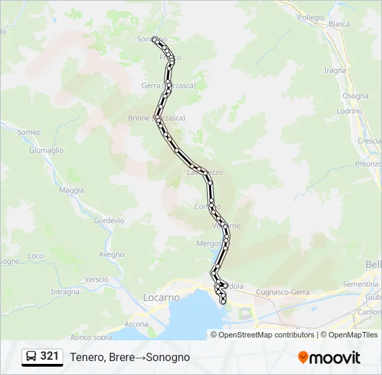 321 Bus Line Map