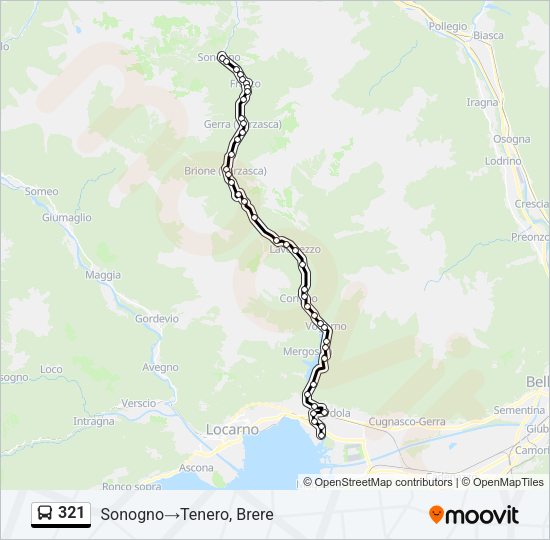 321 Bus Line Map