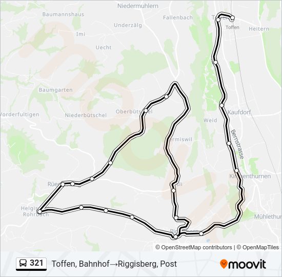 321 Bus Line Map