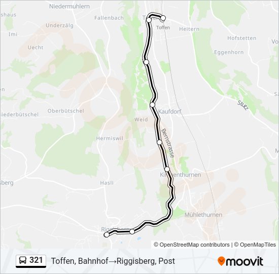 321 Bus Line Map