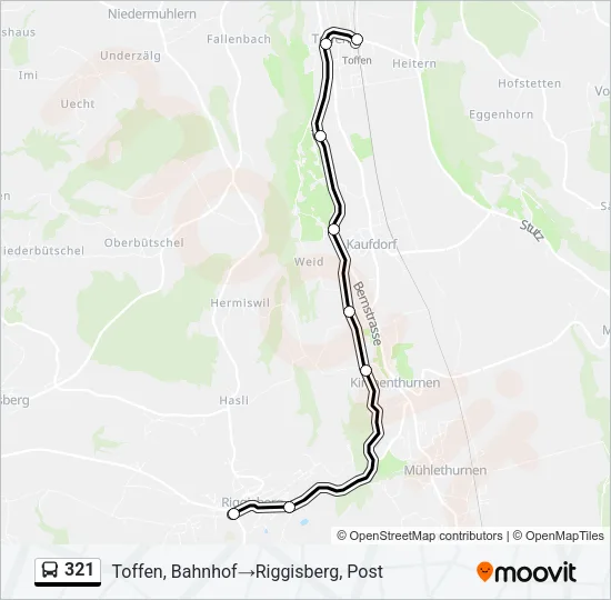 321 Bus Line Map