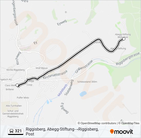 321 Bus Line Map