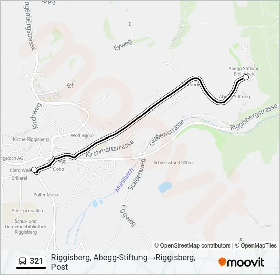 321 Bus Line Map