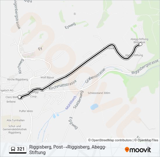 321 Bus Line Map