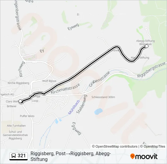 321 Bus Line Map
