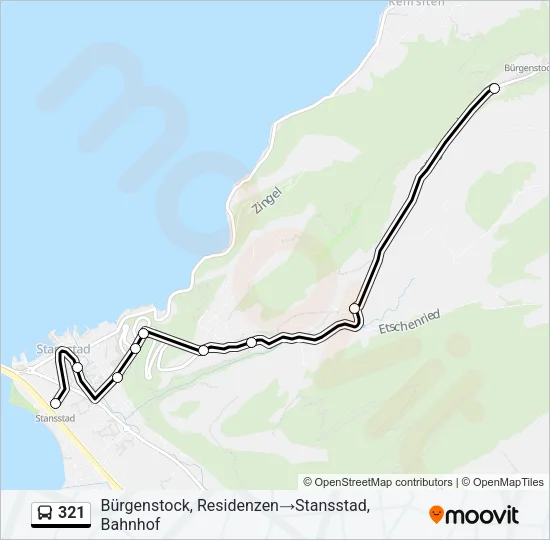 321 Bus Line Map