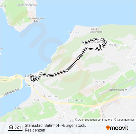 321 Bus Line Map