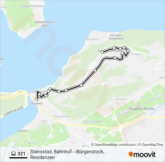 321 Bus Line Map