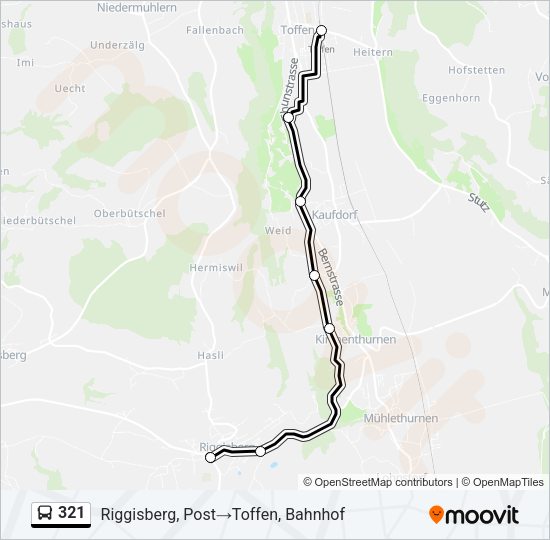321 Bus Line Map