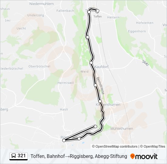 321 Bus Line Map