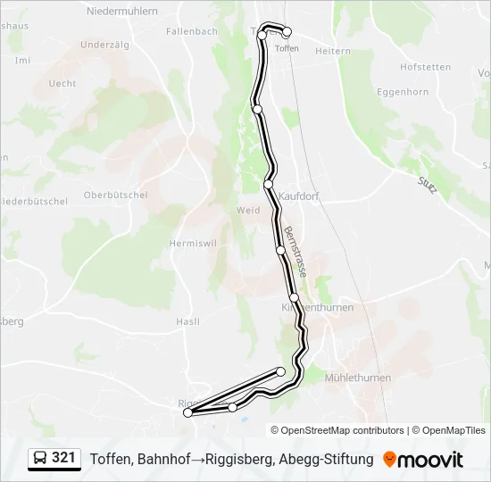 321 Bus Line Map