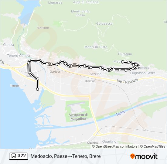 322 Bus Line Map