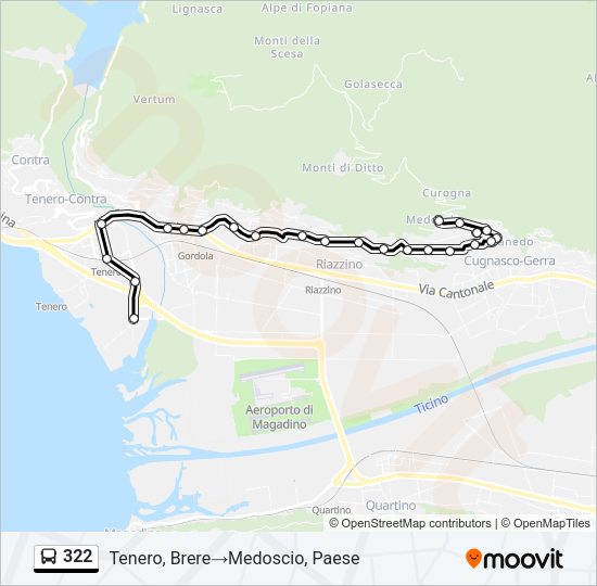 322 Bus Line Map
