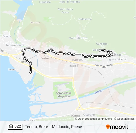 322 Bus Line Map
