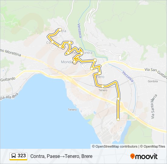 323 bus Line Map