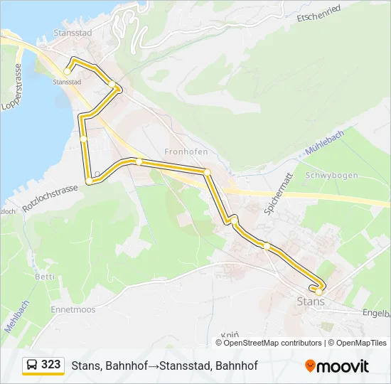 323 Bus Line Map