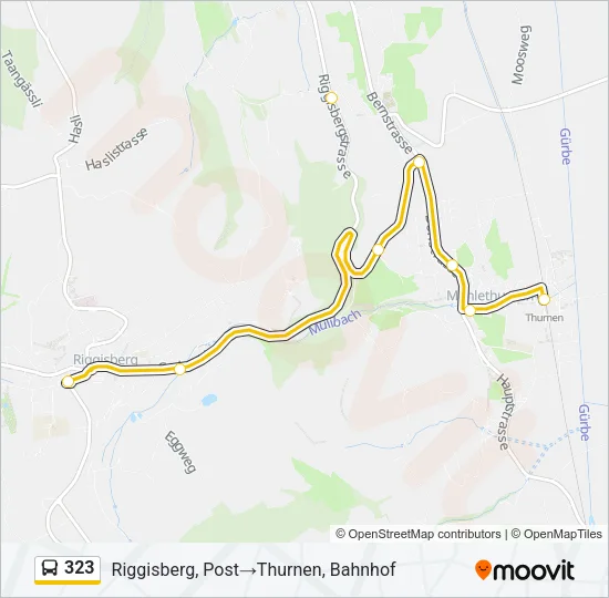 323 Bus Line Map