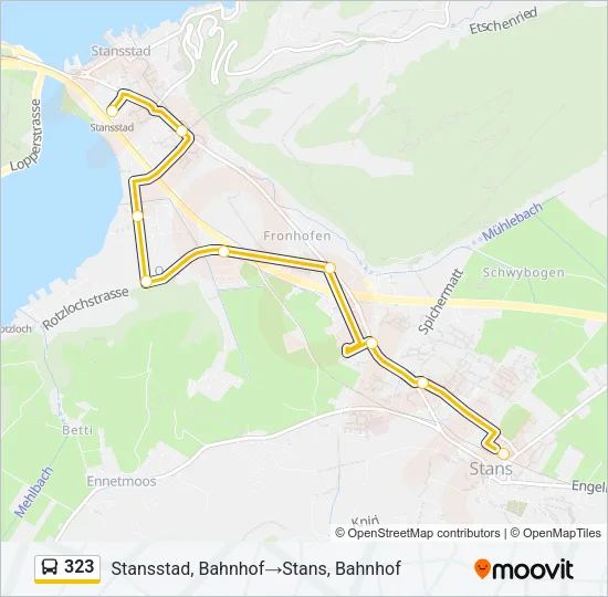 323 Bus Line Map