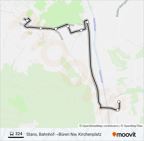 324 Bus Line Map