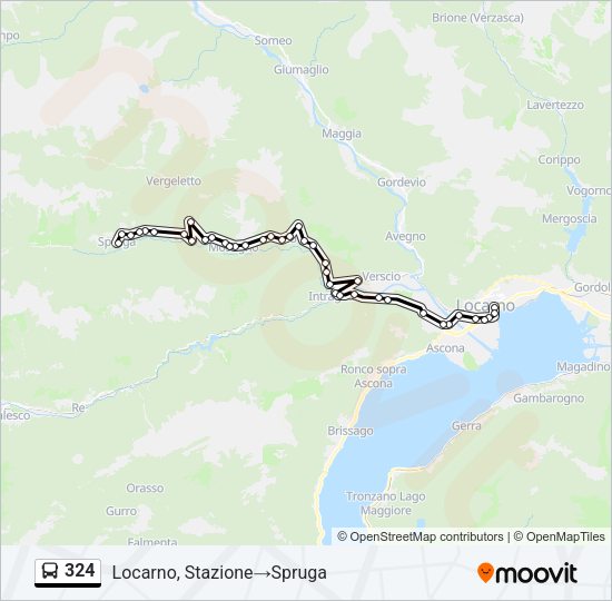 324 Bus Line Map