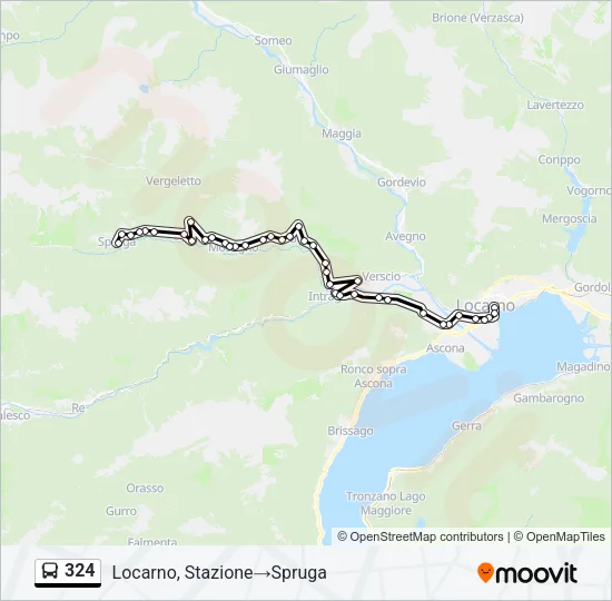 324 Bus Line Map