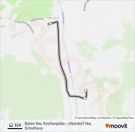 324 Bus Line Map