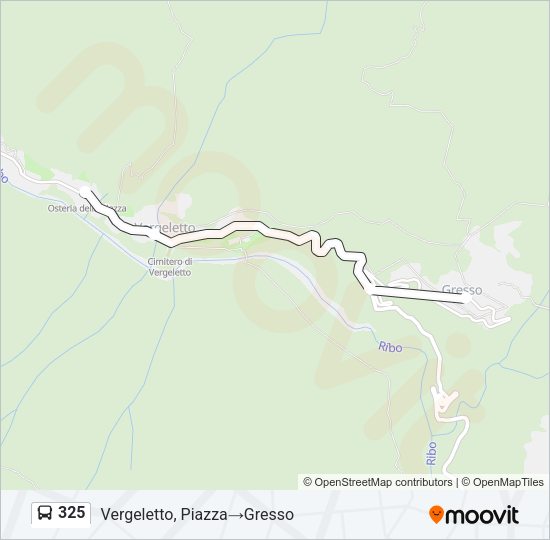 325 Bus Line Map