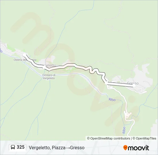 325 Bus Line Map
