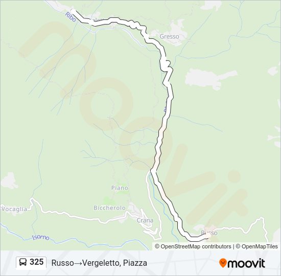 325 Bus Line Map